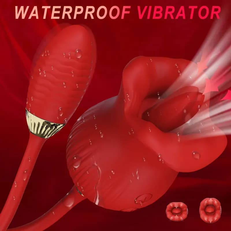 Innovación, elegancia y doble estimulación! Descubre el Vibrador Rosa Tipo Rosa con Lengua Estimuladora,