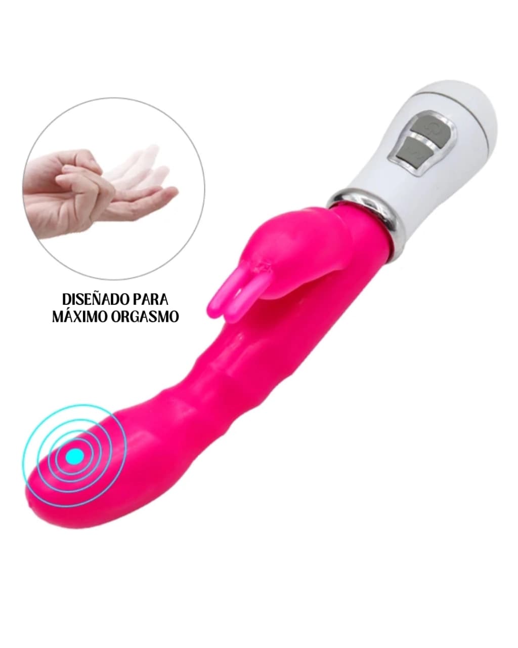 LLEVA TU PLACER A OTRO NIVEL Y EXPLORA NUEVAS SENSACIONES! Masajeador Íntimo Conejo - Doble Estimulación