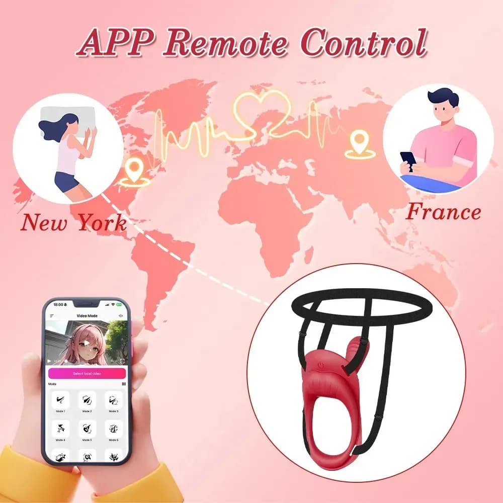 Vibrador y Dildo Strap-on con Control por App 2
