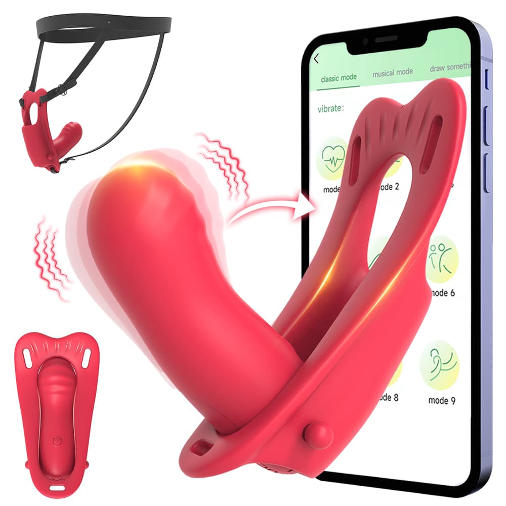 Vibrador y Dildo Strap-on con Control por App 3