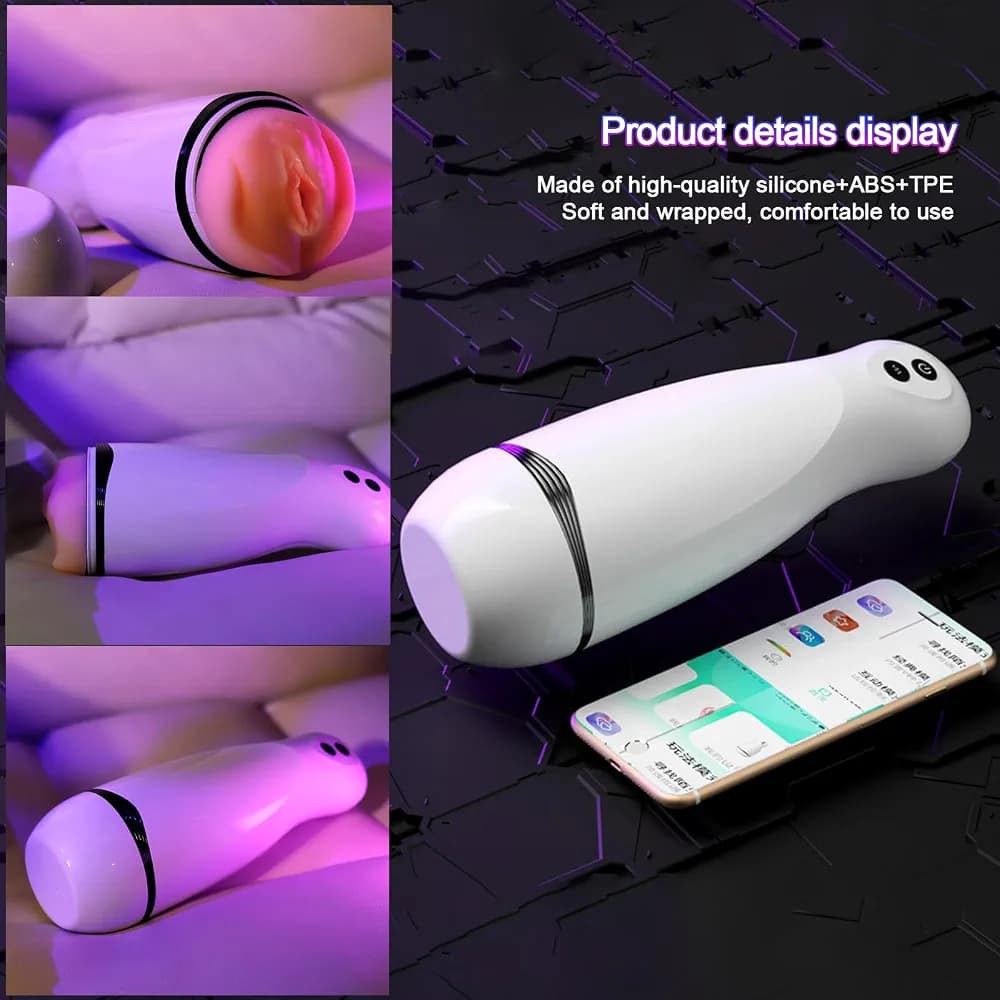 Masturbador Masculino Automático con Succión, Voz y APP – MFMYEE 6