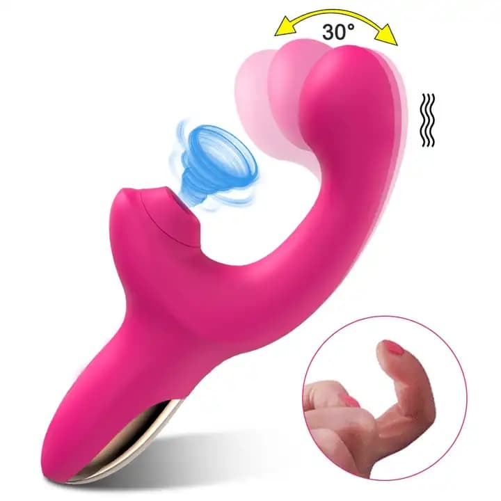 Vibrador Vaginal de Alta Velocidad con Succión y Vibración para la Masturbación Femenina