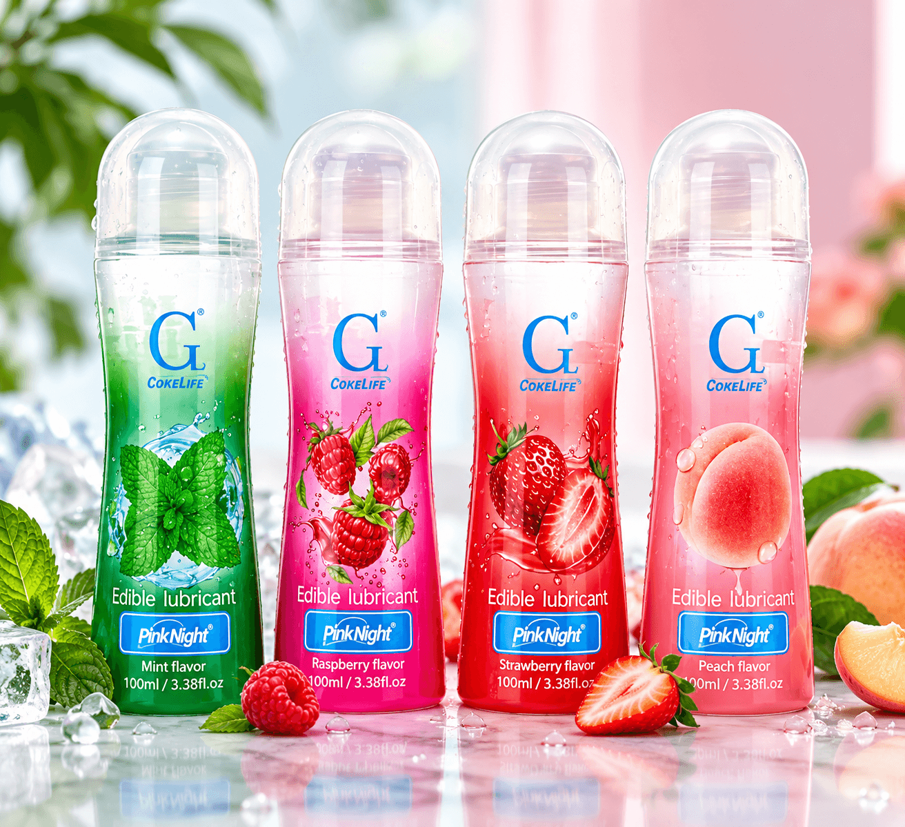 Lubricantes Comestibles Cokelife Pink Night (100 ml) 2x1 đš